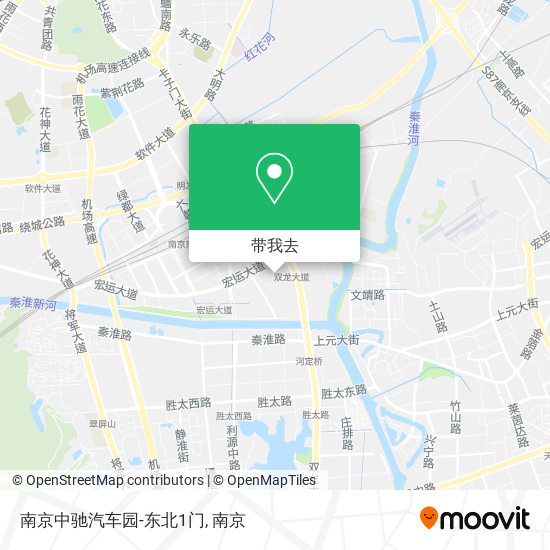 南京中驰汽车园-东北1门地图