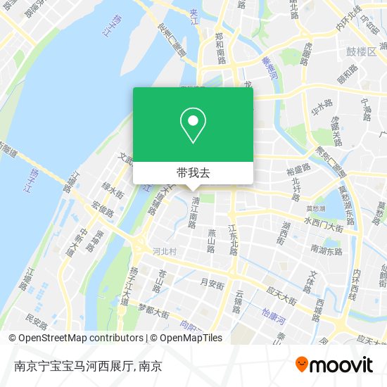 南京宁宝宝马河西展厅地图