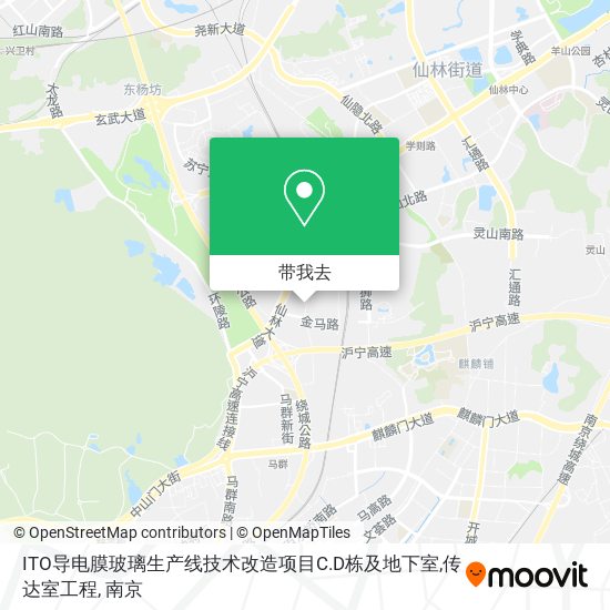 ITO导电膜玻璃生产线技术改造项目C.D栋及地下室,传达室工程地图