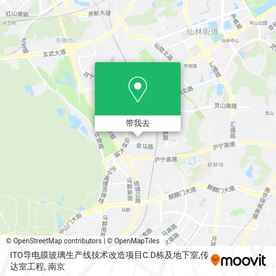 ITO导电膜玻璃生产线技术改造项目C.D栋及地下室,传达室工程地图