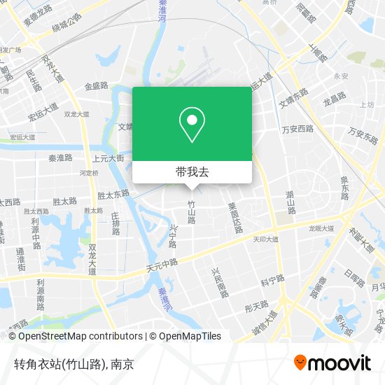 转角衣站(竹山路)地图