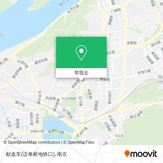 献血车(迈皋桥地铁口)地图