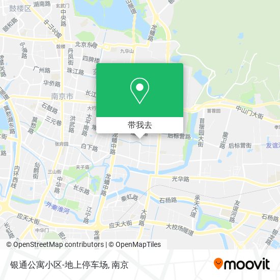 银通公寓小区-地上停车场地图