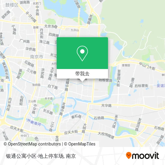 银通公寓小区-地上停车场地图