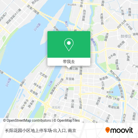 长阳花园小区地上停车场-出入口地图