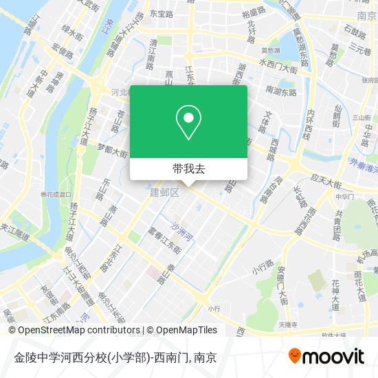 金陵中学河西分校(小学部)-西南门地图