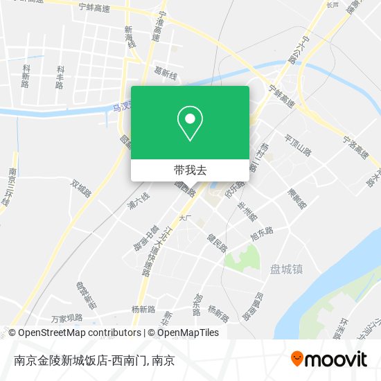南京金陵新城饭店-西南门地图