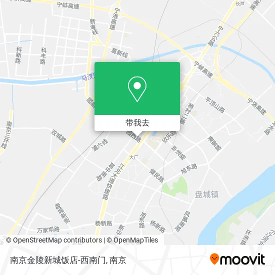 南京金陵新城饭店-西南门地图
