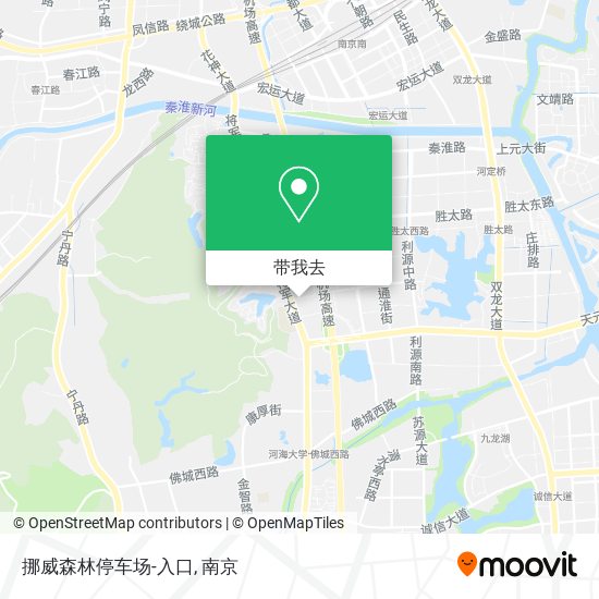 挪威森林停车场-入口地图