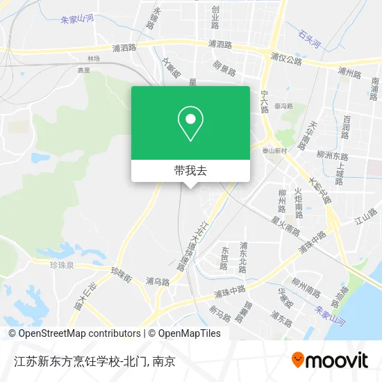 江苏新东方烹饪学校-北门地图