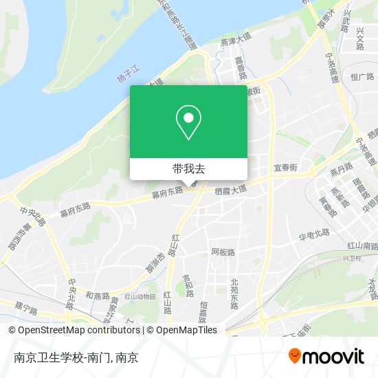 南京卫生学校-南门地图