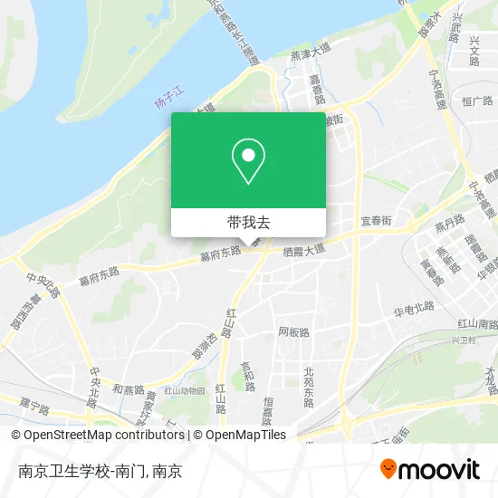 南京卫生学校-南门地图
