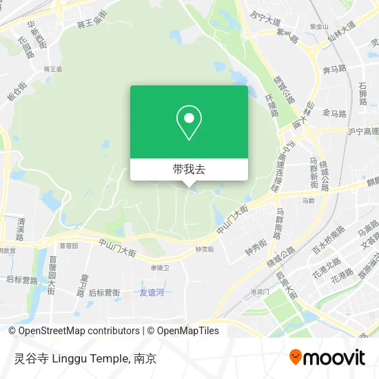 灵谷寺 Linggu Temple地图