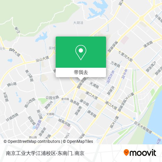 南京工业大学江浦校区-东南门地图