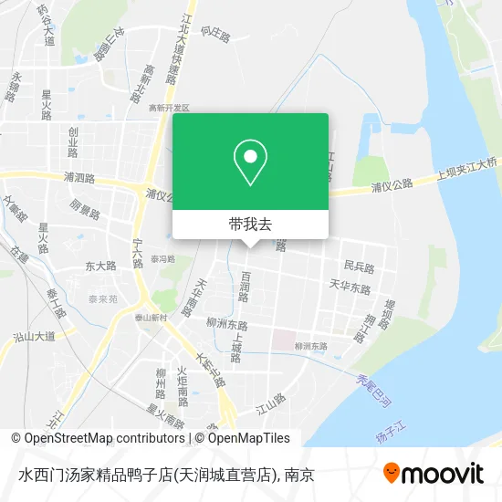 水西门汤家精品鸭子店(天润城直营店)地图