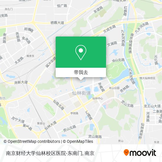 南京财经大学仙林校区医院-东南门地图