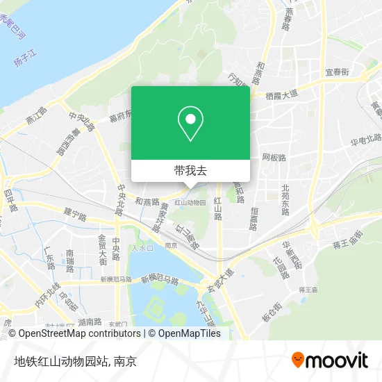 地铁红山动物园站地图