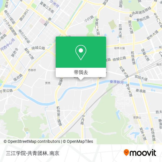 三江学院-共青团林地图