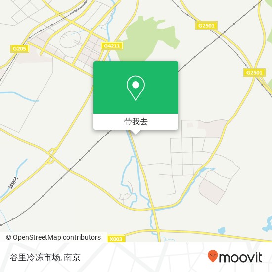 谷里冷冻市场地图
