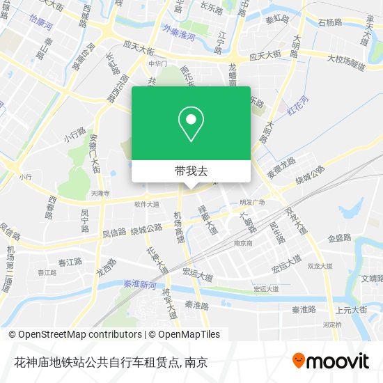 花神庙地铁站公共自行车租赁点地图