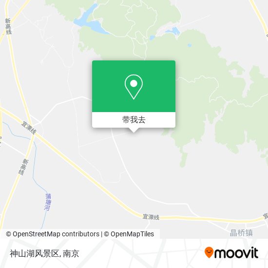 神山湖风景区地图