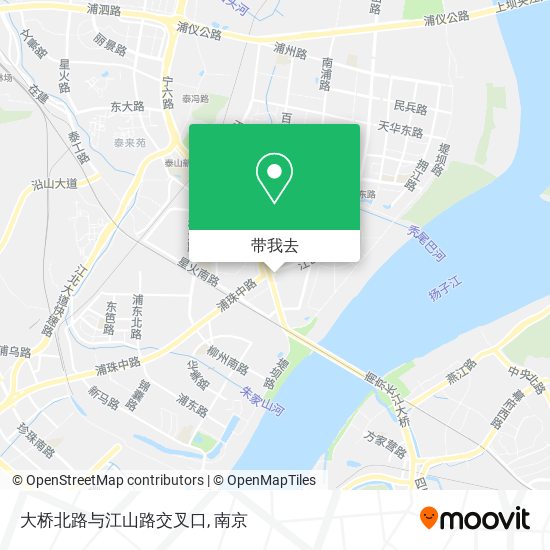 大桥北路与江山路交叉口地图