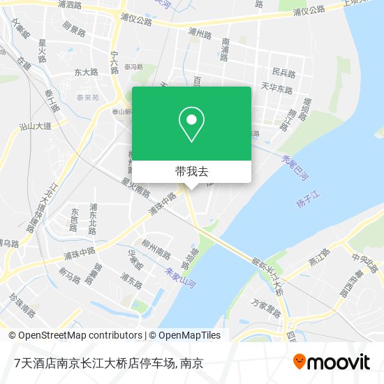 7天酒店南京长江大桥店停车场地图