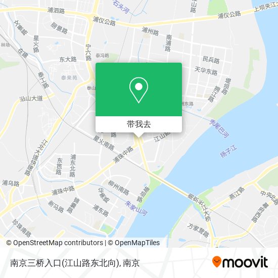 南京三桥入口(江山路东北向)地图