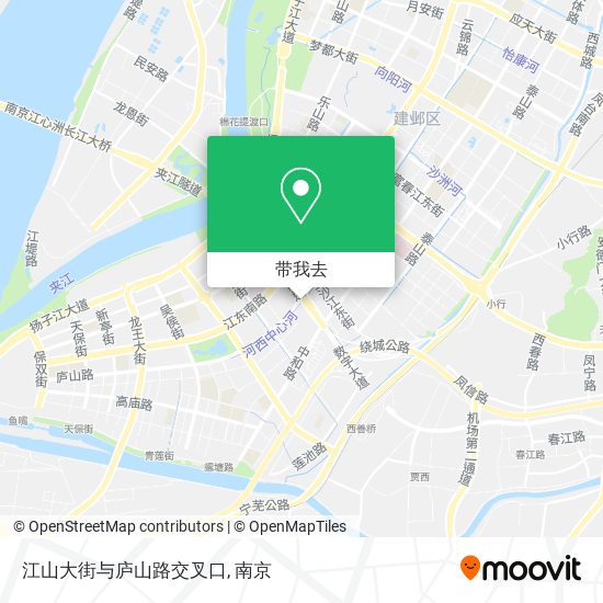 江山大街与庐山路交叉口地图