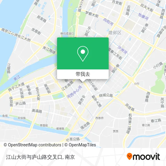 江山大街与庐山路交叉口地图
