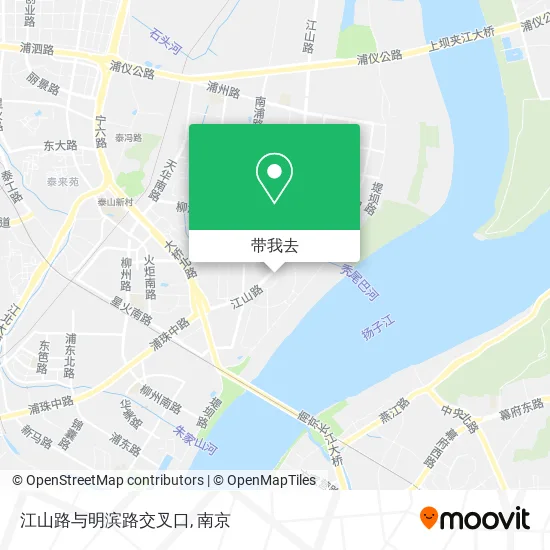 江山路与明滨路交叉口地图