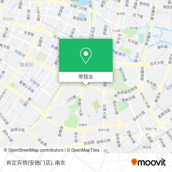 肯定宾馆(安德门店)地图