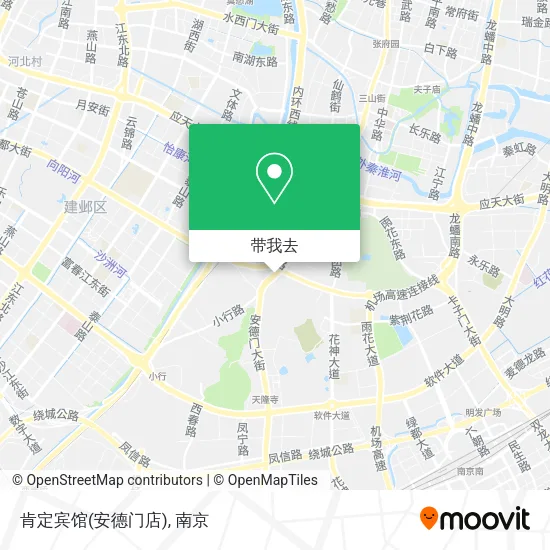 肯定宾馆(安德门店)地图