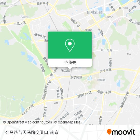 金马路与天马路交叉口地图