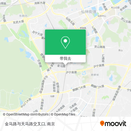 金马路与天马路交叉口地图