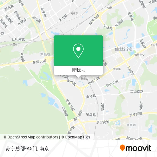 苏宁总部-A5门地图