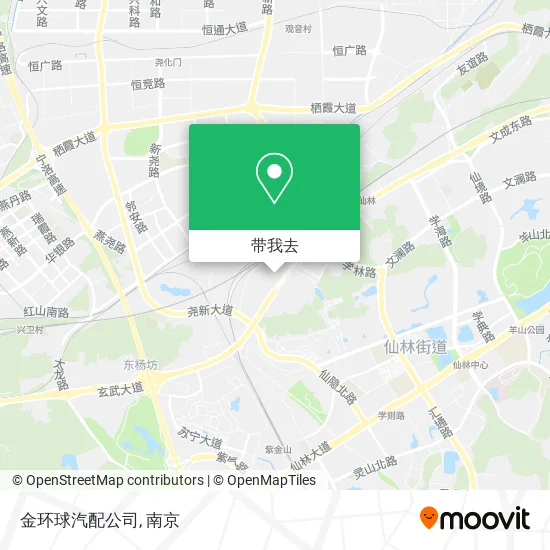 金环球汽配公司地图