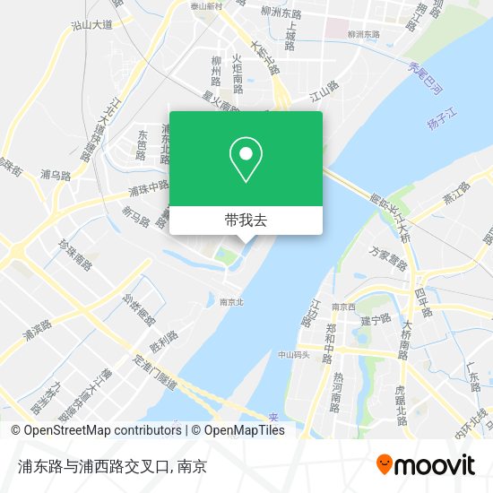 浦东路与浦西路交叉口地图