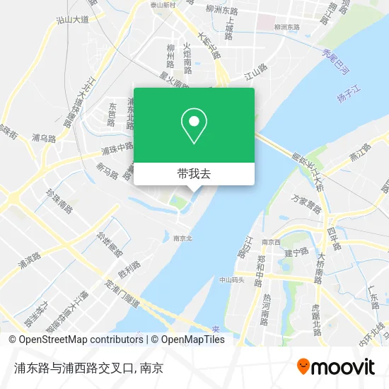 浦东路与浦西路交叉口地图