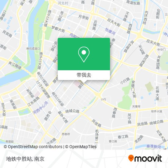地铁中胜站地图