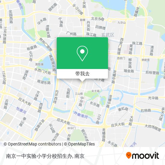 南京一中实验小学分校招生办地图