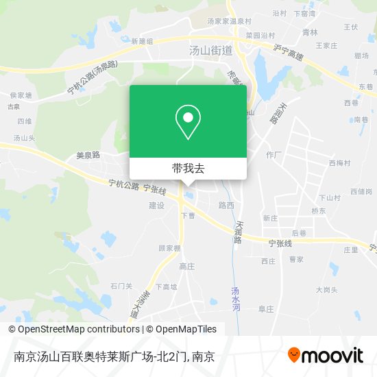 南京汤山百联奥特莱斯广场-北2门地图