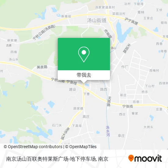 南京汤山百联奥特莱斯广场-地下停车场地图