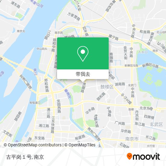 古平岗１号地图