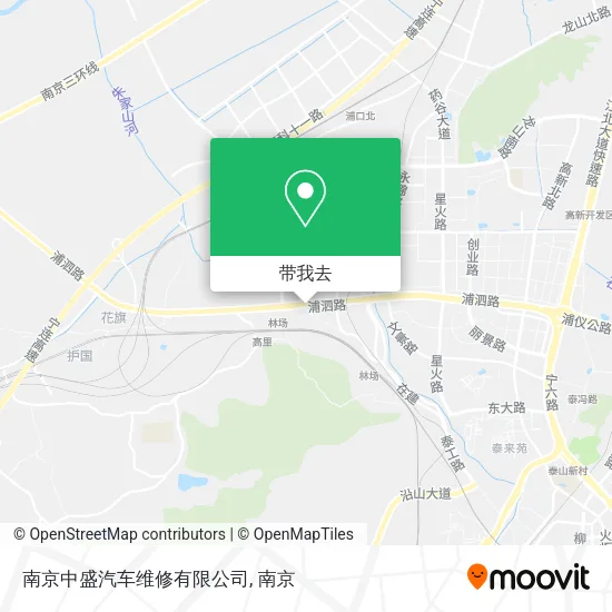 南京中盛汽车维修有限公司地图