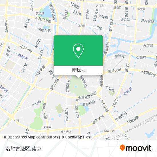名胜古迹区地图