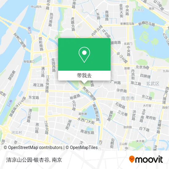 清凉山公园-银杏谷地图