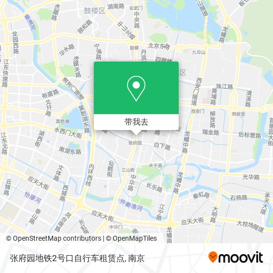 张府园地铁2号口自行车租赁点地图