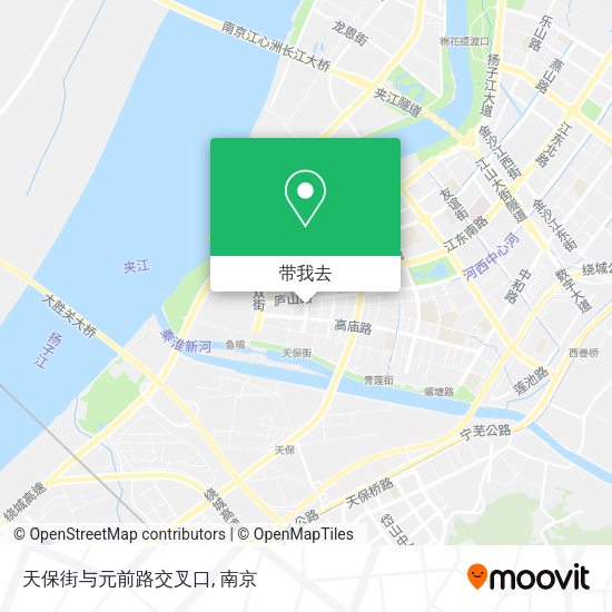 天保街与元前路交叉口地图