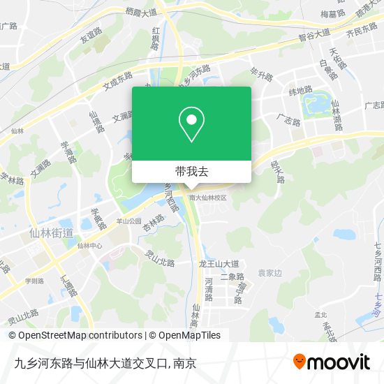 九乡河东路与仙林大道交叉口地图